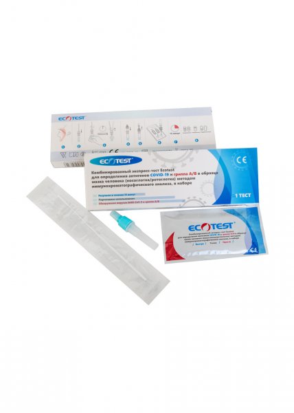 Комбінований тест на Covid-19 та грип А / В, Ecotest